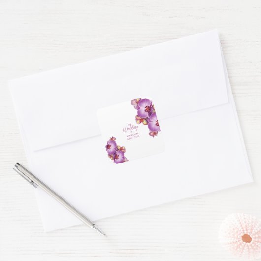 Sticker Mariage d'orchidées (Enveloppe)