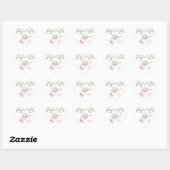 Sticker Mariage élégant en forme de coeur avec des (Feuille)