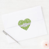 Sticker Mariage élégant pour chaux Damask Heart (Enveloppe)