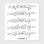 Sticker Mariage Élégant Script moderne Couple Names<br><div class="desc">Ces élégants autocollants de nom de script moderne sont parfaits pour n'importe quel couple ou jeunes mariés à utiliser à leur mariage!</div>