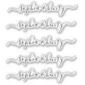 Sticker Mariage Élégant Script moderne Couple Names (Devant)