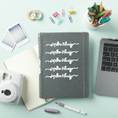 Sticker Mariage Élégant Script moderne Couple Names (Couverture iPad)
