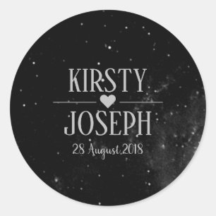Sticker Mariage en argent pour la galaxie spatiale