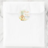 Sticker Mariage en Merci d'ananas en plaque de fru (Sac)