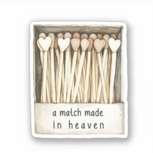 Sticker Mariage fait au ciel correspondances