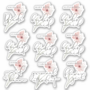 Sticker Mariage fête nuptiale Titre personnalisé