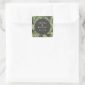 Sticker Mariage Feuille de palme tropicale (Sac)