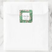 Sticker Mariage Feuille Tropical Palm Merci (Sac)