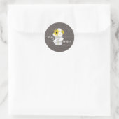 Sticker Mariage Fleur sauvage Barnwood + Mason Jar (Sac)