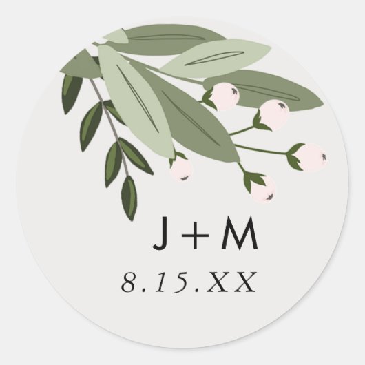 Sticker Mariage floral (Devant)