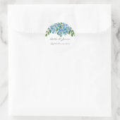 Sticker Mariage Floral Blue Hydrangeas (Sac)
