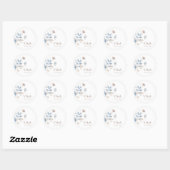 Sticker Mariage Floral Boho (Feuille)