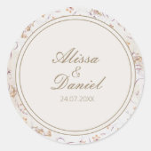 Sticker Mariage floral Boho Blush (Devant)