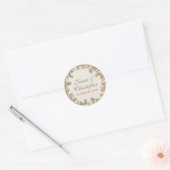 Sticker Mariage floral Ginkgo (Enveloppe)