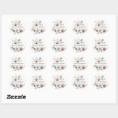 Sticker Mariage floral moderne (Feuille)