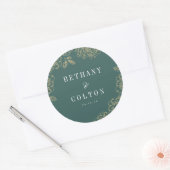 Sticker Mariage floral romantique | Emerald (Enveloppe)