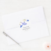 Sticker Mariage Floral Rustique Moderne (Enveloppe)