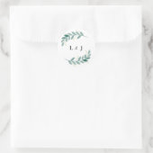 Sticker Mariage Floral Vert (Sac)