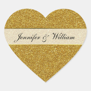 Sticker Mariage Gold Parties scintillant Look