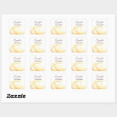 Sticker Mariage Golden Floral Bride and Groom (Feuille)