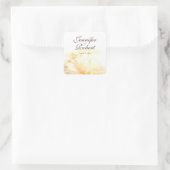 Sticker Mariage Golden Floral Bride and Groom (Sac)