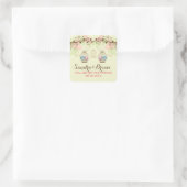 Sticker Mariage Hanging Bird Cages & Fleurs Rétro (Sac)