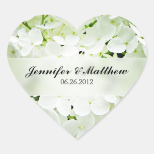 Sticker Mariage Hydrangea Heart