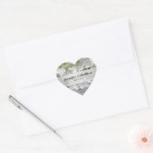 Sticker Mariage Hydrangea Heart (Enveloppe)