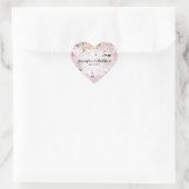 Sticker Mariage Hydrangea Heart (Sac)