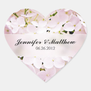 Sticker Mariage Hydrangea Heart