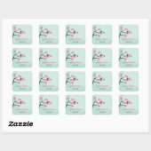 Sticker Mariage Inséparable en fleurs de cerisiers (Feuille)