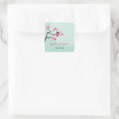 Sticker Mariage Inséparable en fleurs de cerisiers (Sac)