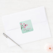 Sticker Mariage Inséparable en fleurs de cerisiers (Enveloppe)