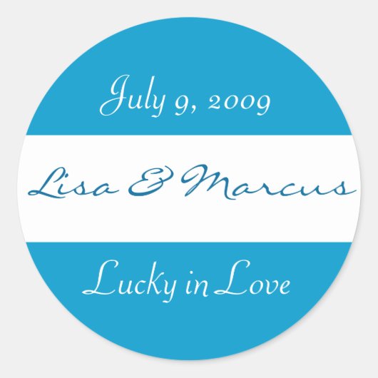Sticker Mariage "Lucky in Love" (Devant)