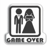 Sticker Mariage mariage - Jeu sur (Devant)