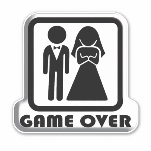 Sticker Mariage mariage - Jeu sur (Devant)