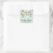Sticker Mariage Mason Jar & & Fleurs (Sac)