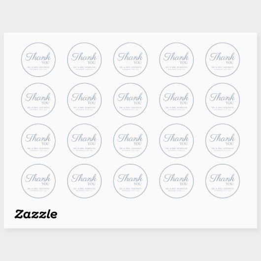 sticker mariage merci. (Feuille)