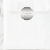 Sticker Mariage Merci argent Monogram