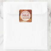 Sticker Mariage Merci de feuilles d'automne person (Sac)