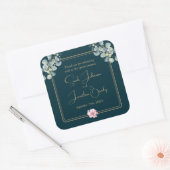 Sticker Mariage Merci Floral Eucalyptus (Enveloppe)