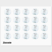 Sticker Mariage Merci Pine Aquarelle (Feuille)