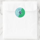 Sticker Mariage moderne Duo dynamique (Sac)