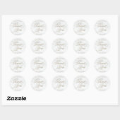 Sticker Mariage moderne en marbre | Or (Feuille)