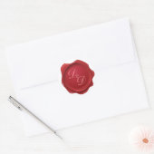 Sticker mariage Monogram Faux cire Sceau (Enveloppe)