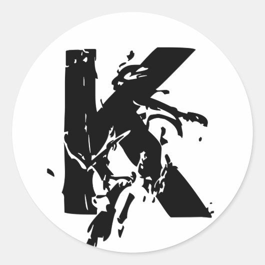 Sticker Mariage Monogram K (Devant)