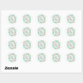 Sticker Mariage Monogramme (Feuille)