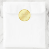 Sticker Mariage Monogramme Or (Sac)