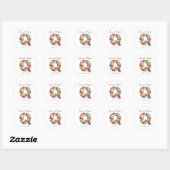 Sticker Mariage Monogramme Q (Feuille)