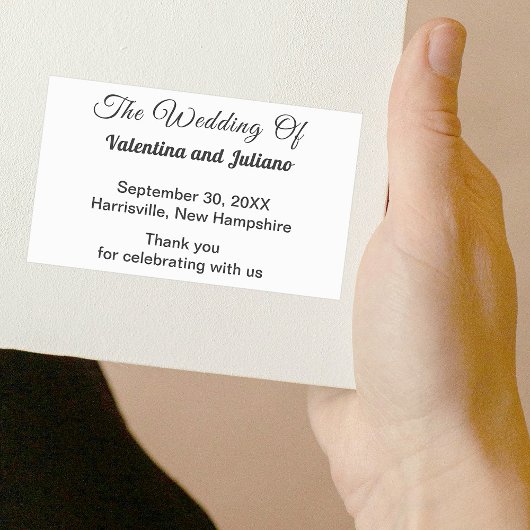 Sticker Mariage noir et blanc